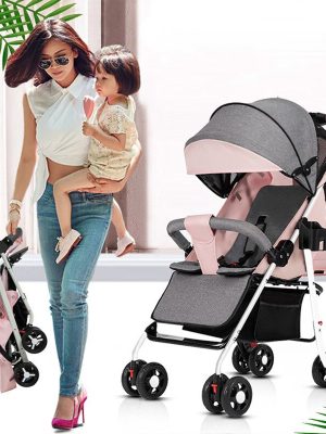 Lightweight Baby Stroller – Compact Pram for Outdoor Walks with Parents
