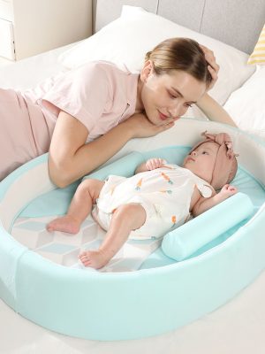 Foldable and portable nest, Crib crossover - Portable cot with bag