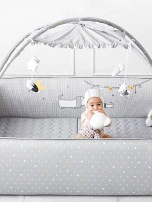 baby & toddler bumper play mat-baby bed