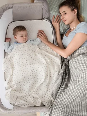 Lightweight adjustable Crib - baby bed - Bedside bed and secure co-sleeper