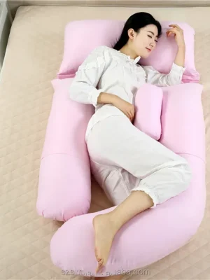 U-Shaped Pregnancy Pillow Pink| Full Body Support