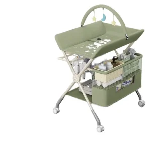 Infant Changing Table – Reinforced Steel Frame with Safety Harness