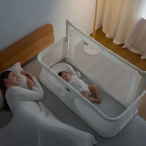 3-in-1 Next2Me Bedside Crib & Toddler Bed Guard - Convertible Co-Sleeper for 0-36 Months