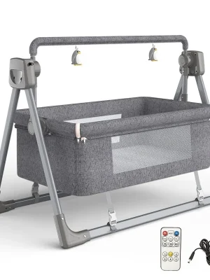 The Ultimate Electric Baby Crib & Rocker with Remote Control