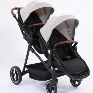 Inline Double Buggy Newborn Toddler | Premium Tandem Pushchair UK