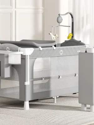 Angi Baby 3-in-1 Bedside Crib - Next-to-Me Co-Sleeper, Travel Cot & Changing Station