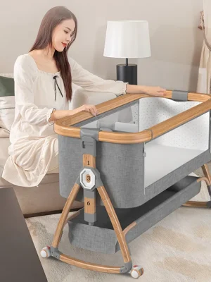 Newborn Next to Me Crib: 6-Level Adjustable Bassinet with Mesh Sides