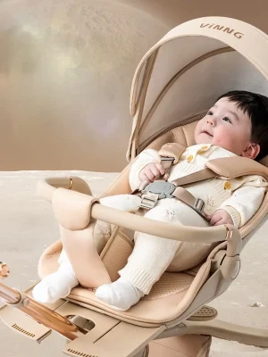 Luxury Baby Travel System - Reinforced Safety Chassis & Multi-Season Ventilation