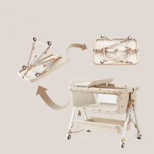 Premium 4-in-1 Bedside Crib – Reinforced Steel Frame Baby Bassinet with Full Safety