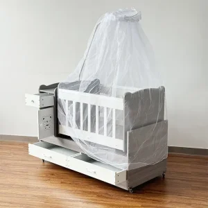 4-in-1 Value Nursery Set: Baby Cot, Changing Table, Cupboard & Under-Storage